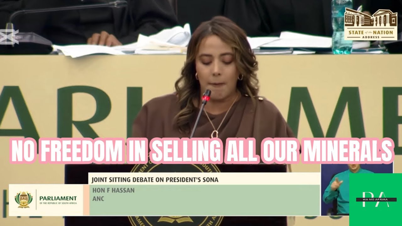 Член АНК Хассан резко раскритиковал правительство Рамафосы за экспорт сырых минералов в Европу.