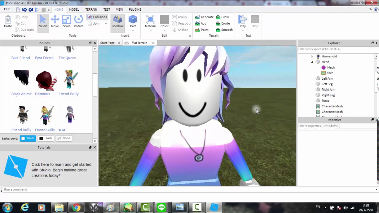 how to make a dominus in roblox studio