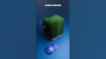 Blender 3D Grass Simulation | 50,000 Blades Satisfying Physics