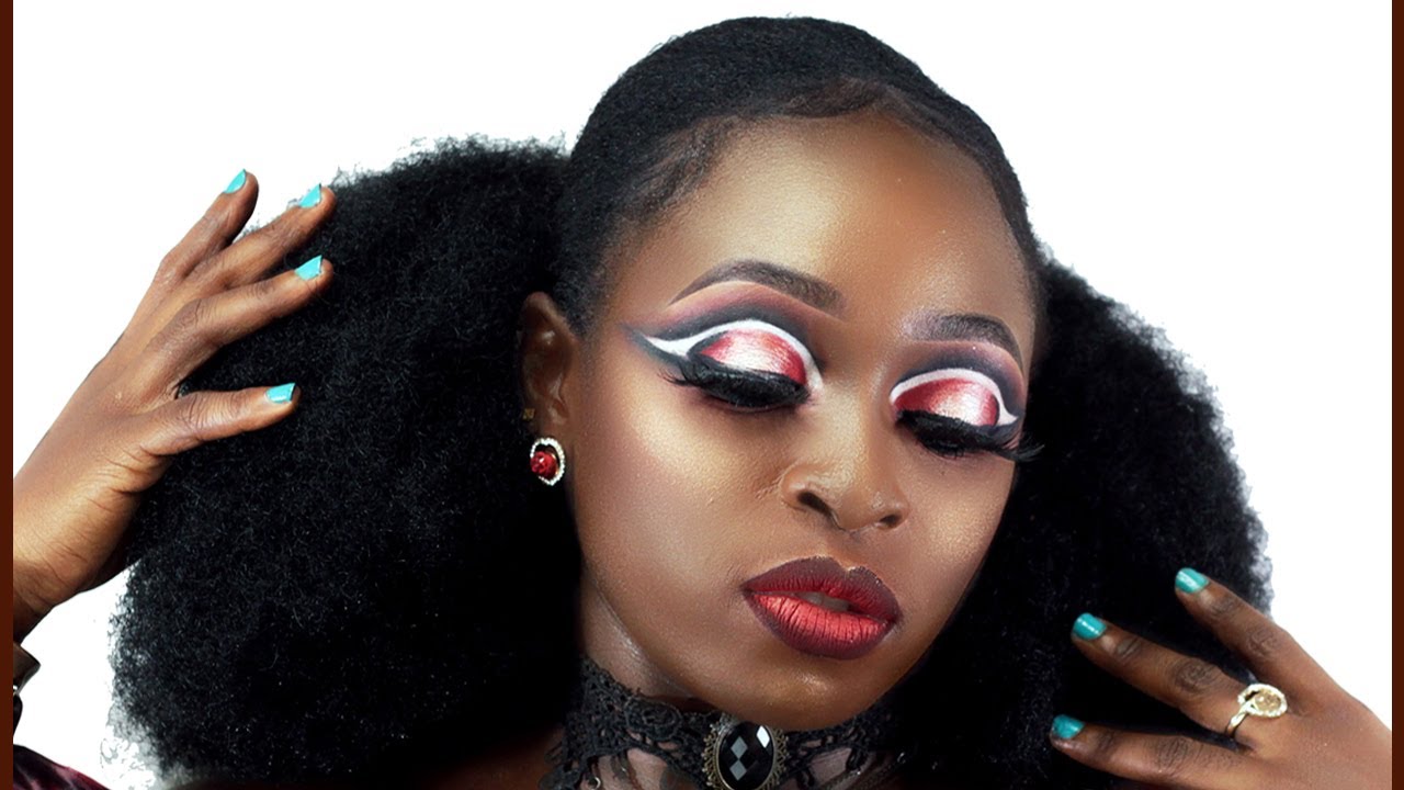 DRAMATIC DOUBLE CUTCREASE TUTORIAL FOR DARK SKINNED QUEENS / Dumebi Lea