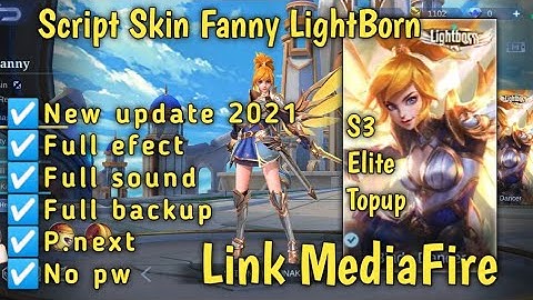SCRIPT SKIN FANNY LIGHTBORN FULL EFFECT VOICE - NEW PATCH | MLBB