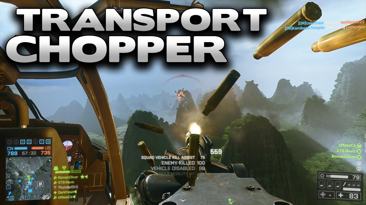 Battlefield 4 Transport Chopper on Guilin Peaks