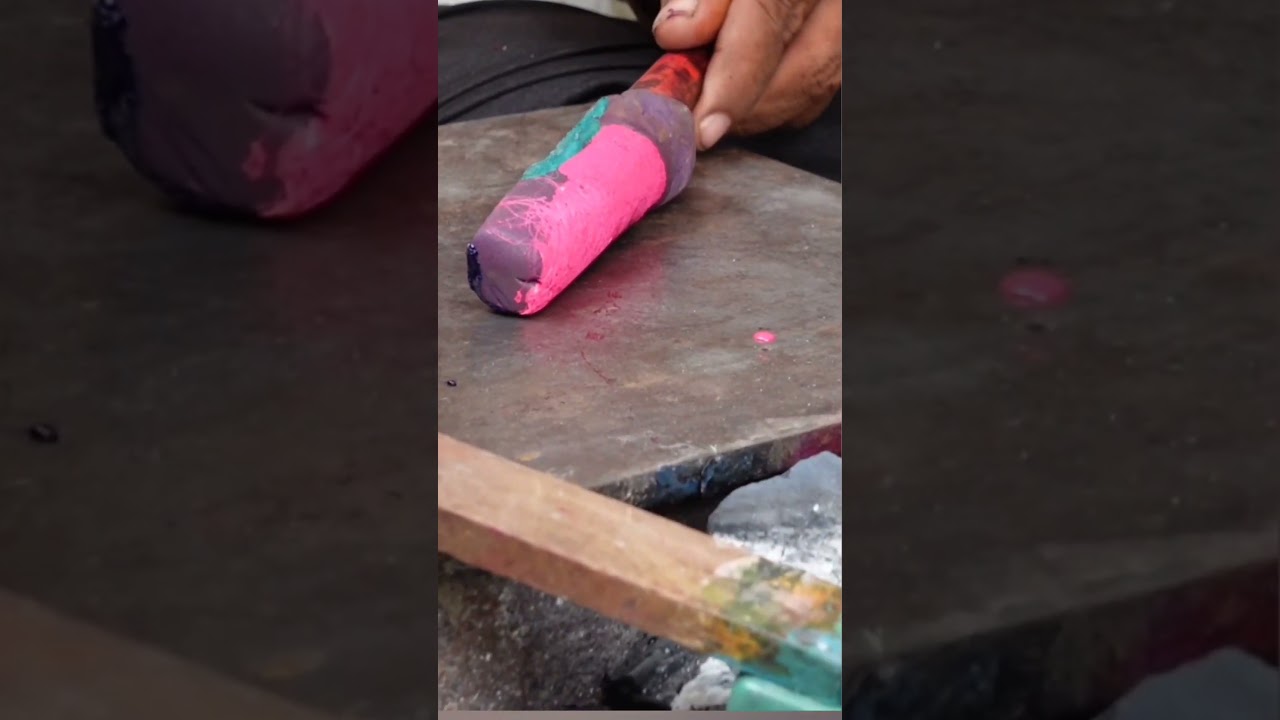 India's famous lac bangles making