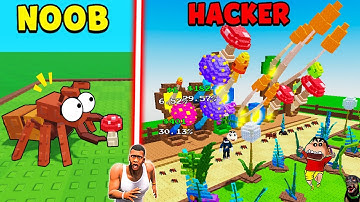 SHINCHAN NOOB VS PRO VS HACKER IN ANT CRAFT PUNCH MACHINE with franklin & chop | Dream Squad Op