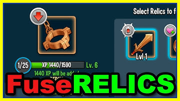 Monster Legends RELICS FORGE - How To Fuse, Equip, and Level Up Relics!