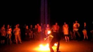 someone playin with fire Devil Sticks @ Ghetto Meadow [9.18.10]