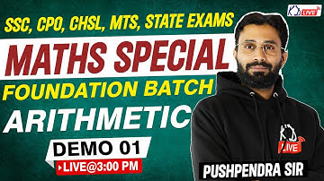 Time, Speed Distance | Arithmetic Maths By Pushpender Sir | Foundation Batch for SSC Students!