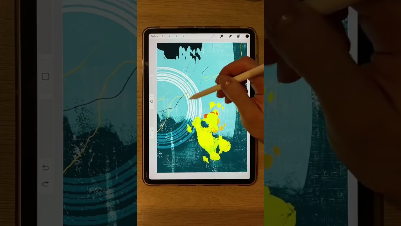 Messing with abstracts in #Procreate 🤩 #abstractart #procreatetutorial #digitalart