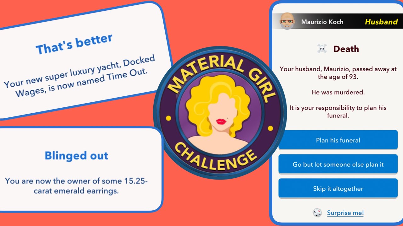 HOW TO COMPLETE THE MATERIAL GIRL CHALLENGE buy a yacht marry 5