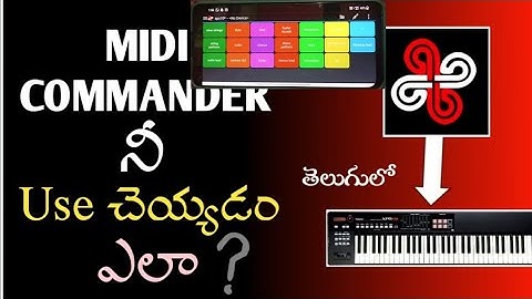 How to connect Roland xps10 to midi commender app in telugu