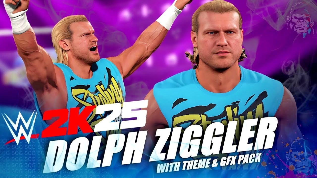 Дольф Зигглер 2014 с темой входа и набором графических эффектов | Новые моды WWE 2K25