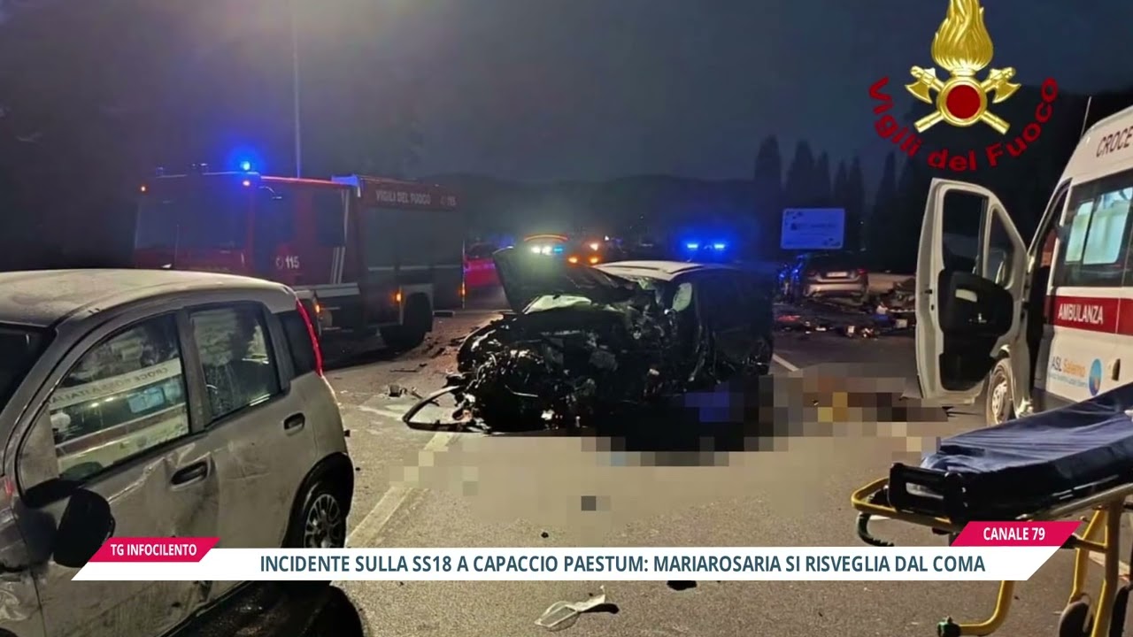Capaccio, Maria Rosaria si risveglia dopo il tragico incidente: le condizioni dei feriti