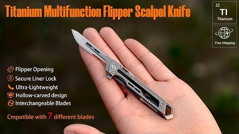 Now on Kickstarter: Titanium Multifunctional Folding Surgical Knife