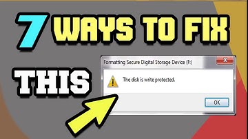7 Way To remove write protection from memory card and usb