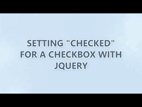 Setting "checked" for a checkbox with jQuery (3 SOLUTIONS!!)