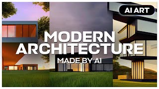 AI MAY TAKE YOUR JOB... Modern House Concept made by AI (Stable Diffusion)