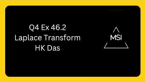 Q4 Ex 46.2 Laplace Transform. Solutions of HK Das #engineeringmathematics #hkdas