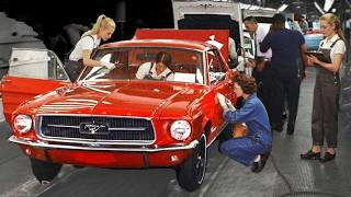 How Ford Mustang Was Made in the Good Old USA – Ford Nostalgic Retro Car Factory tour