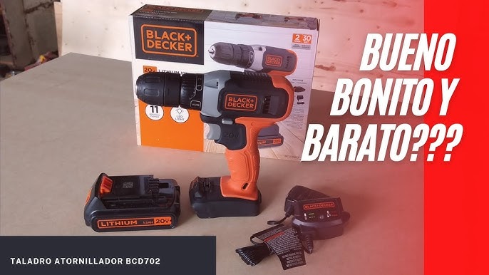 BLACK+DECKER Taladro inalámbrico de 20 V MAX* inalámbrico (BCD702C1)