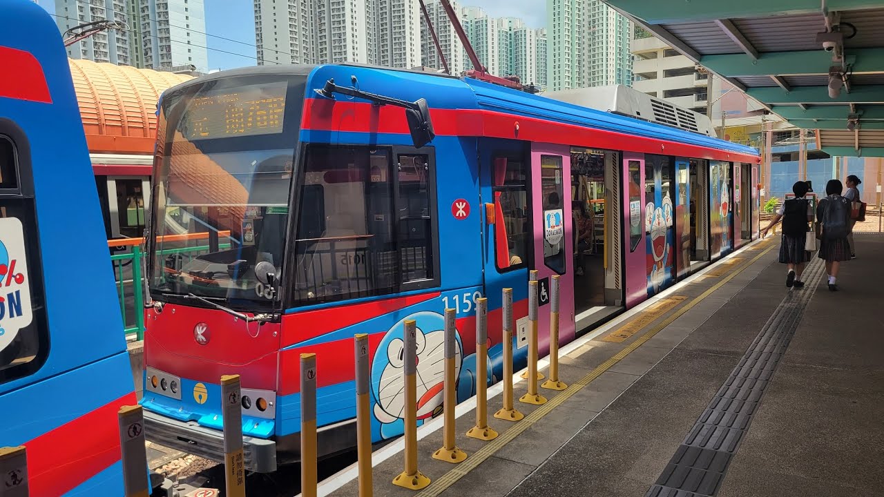 輕鐵761P線多啦A夢主題列車往元朗行車片段 Light Rail Route 761P to Yuen Long | Rocky's Studio