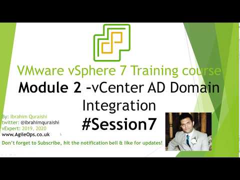 How to Add VCSA to AD for authentication Integrating VMware vSphere with Active Directory -Session 7