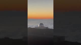 Mauna Kea Mountain in Hawaii big island Sunset