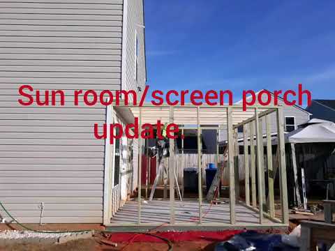 SUNROOM/SCREEN PORCH BUILDING UPDATE