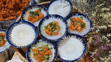 Bánh Bèo Chén /Cách Làm Bánh Bèo Có Xoáy Đồng Tiền đơn giản  /Hoang Oanh TV Món Ngon Gia Đình