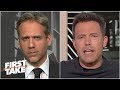 Ben Affleck confronts Max Kellerman about his Tom Brady cliff theory | First Take