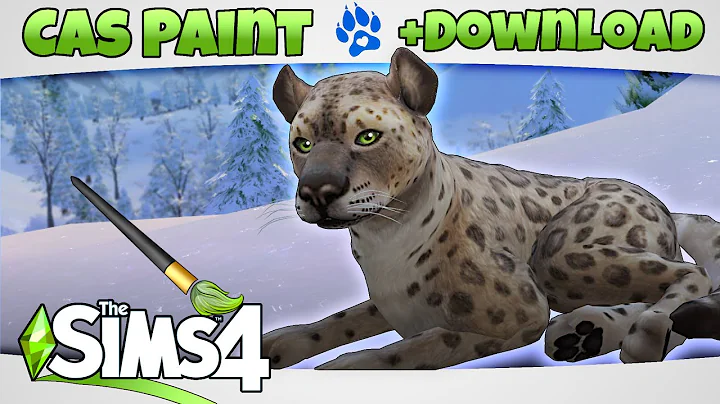 Watch the video about 🐆 A Realistic Snow Leopard In the Sims 4 [ Ts4 Big Cats I Speed Build Paint Wild Animals Creation ]
