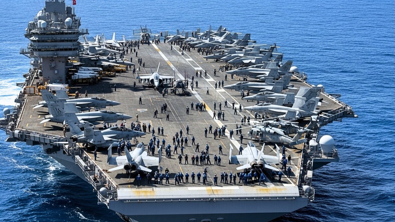 Comer, dormir y ducharse en un portaaviones: la vida real en alta mar