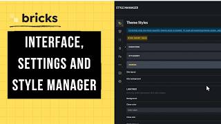 Bricks Builder (Course for Beginners) - Interface, Settings and Style Manager