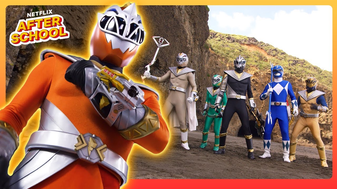 Orange Cosmic Ranger SAVES Solon  Power Rangers Cosmic Fury  Netflix After School