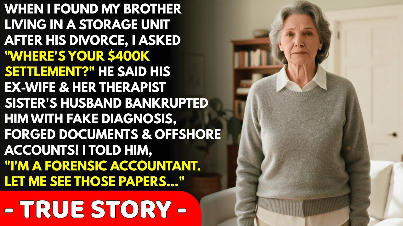 I found my brother living in a storage unit after his divorce. I asked 