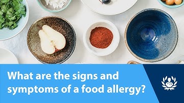 What are the signs and symptoms of a food allergy?