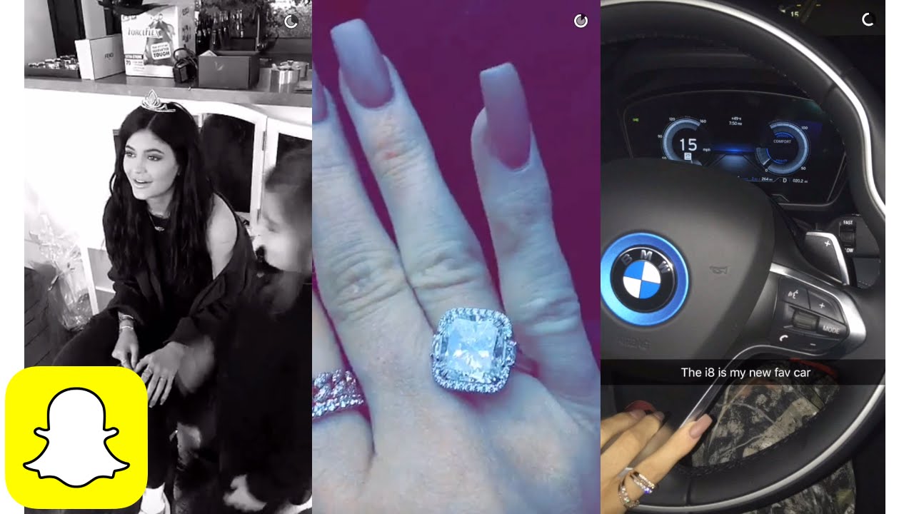 Kylie Jenner's new jewelry on Snapchat YouTube