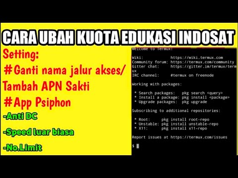 Cara menjalankan script python dengan termux | bonus config indosat edukasi