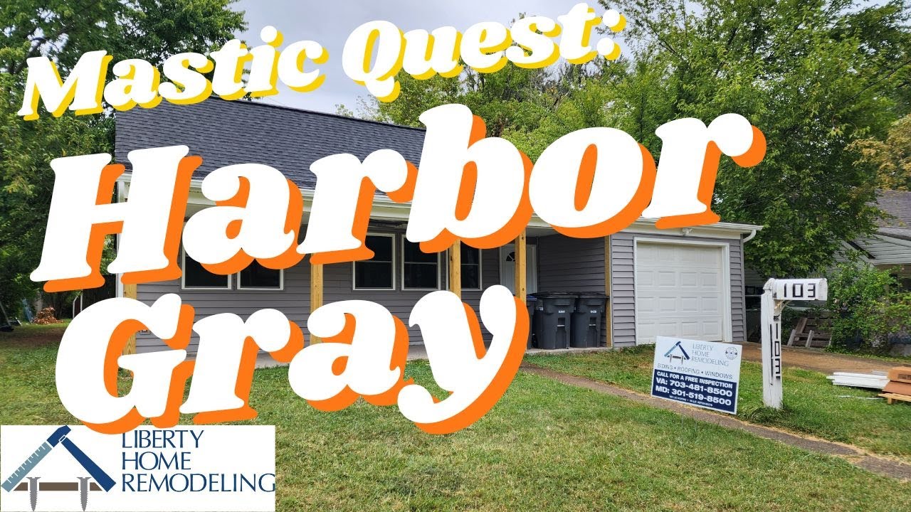 Mastic Quest Harbor Gray Siding Install YouTube