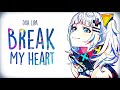 「Nightcore」→Dua  Lipa - Break My Heart (Lyrics)