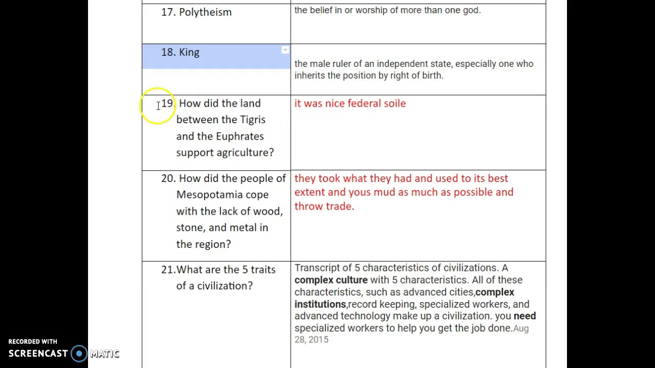 Chapter 3 Social Studies - YouTube