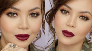 Cranberry, Sunset-Inspired, Vampy Makeup Tutorial for FALL | AnnaMariaPDT | 2017