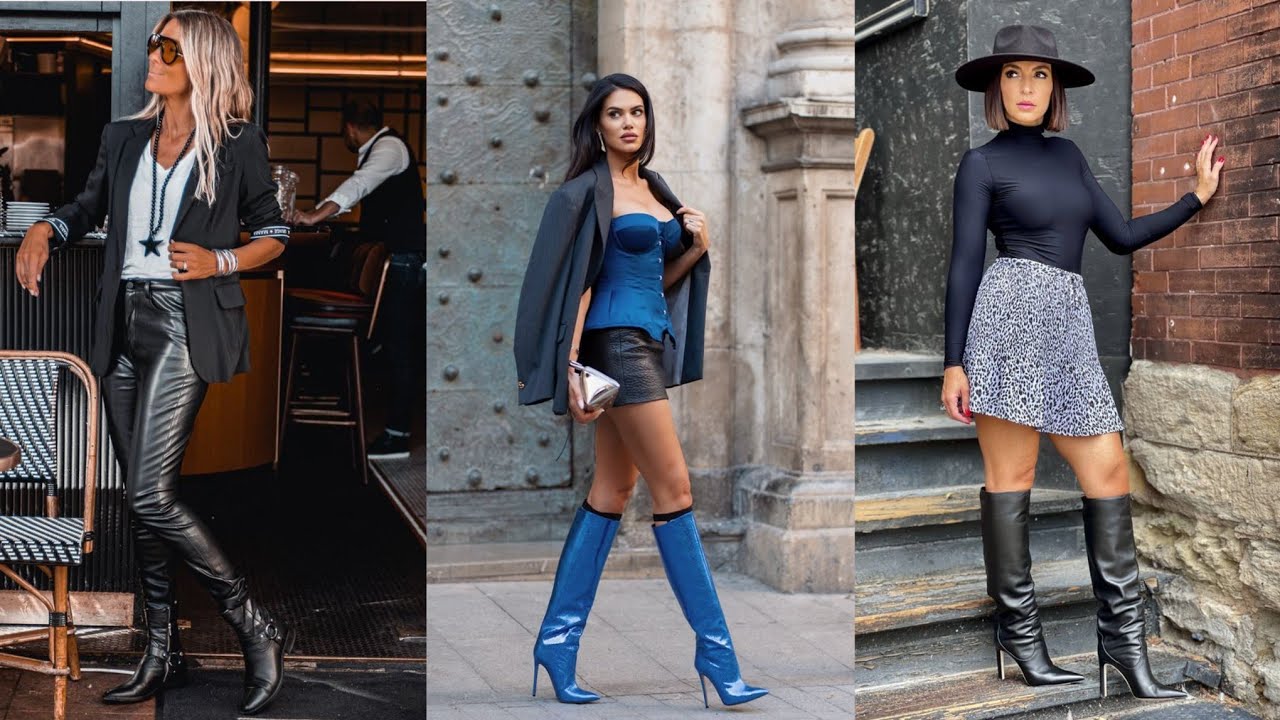 Most demanding and outstanding collection of Leather Long High Heel Boots 