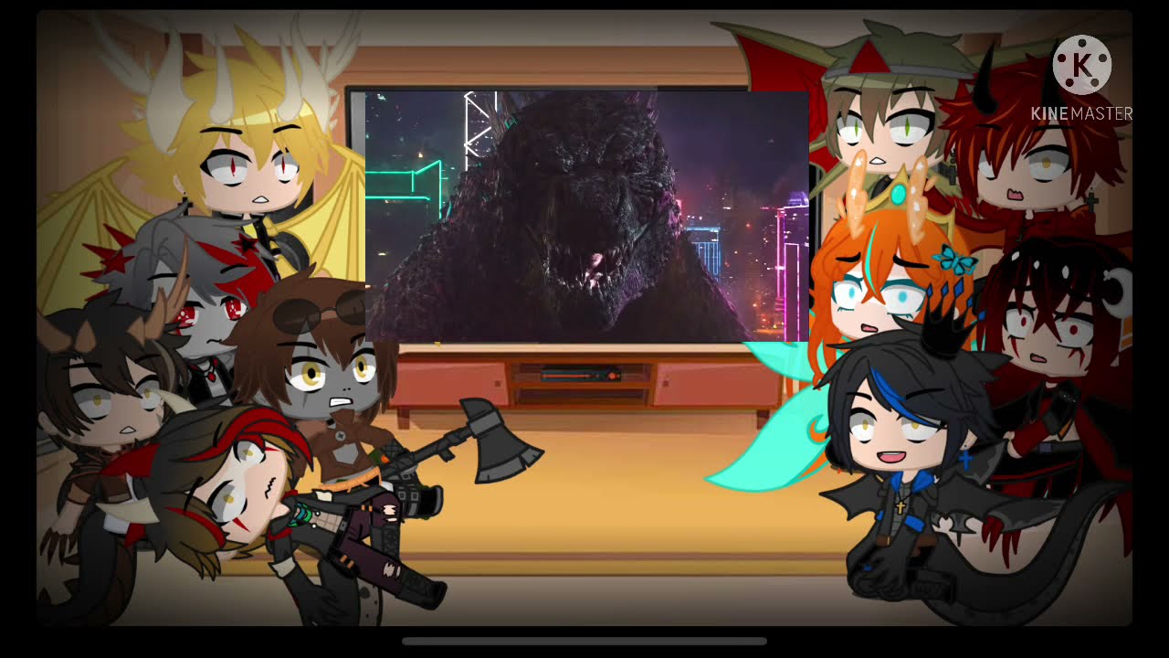 Monsterverse Kaiju react to Godzilla vs Kong: Hong Kong Battle Round 2 (3/5).