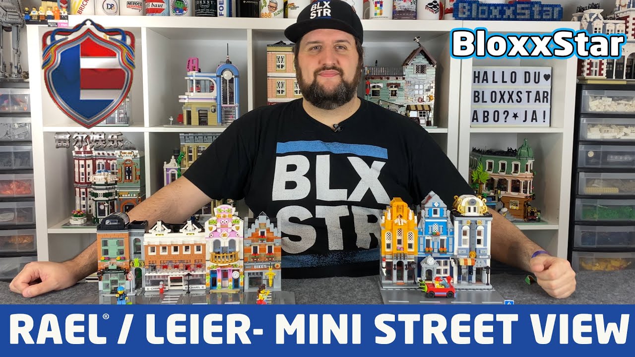 Bärencafé Modular Haus Aus Klemmbausteinen – 1077 Teile, DIY Straßen-Szene Mit Anleitung
