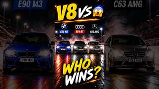 🔥 V8 MONSTERS DRAG RACE 😱 M3 vs RS4 vs C63 AMG