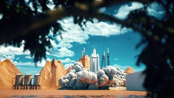 Cinema 4d Turbulence fd rocket launch / Free project / Octane Render