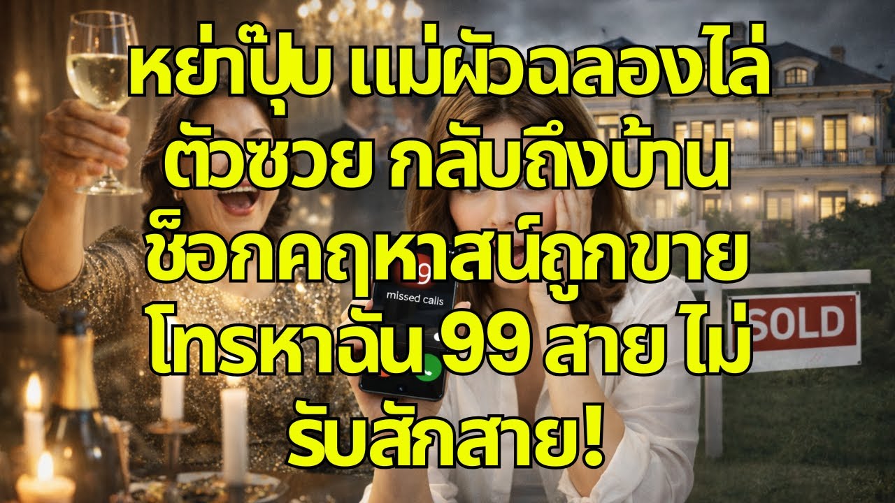 หย่าปุ๊บ แม่ผัวฉลองไล่ตัวซวย กลับถึงบ้านช็อกคฤหาสน์ถูกขาย โทรหาฉัน 99 สาย ไม่รับสักสาย!