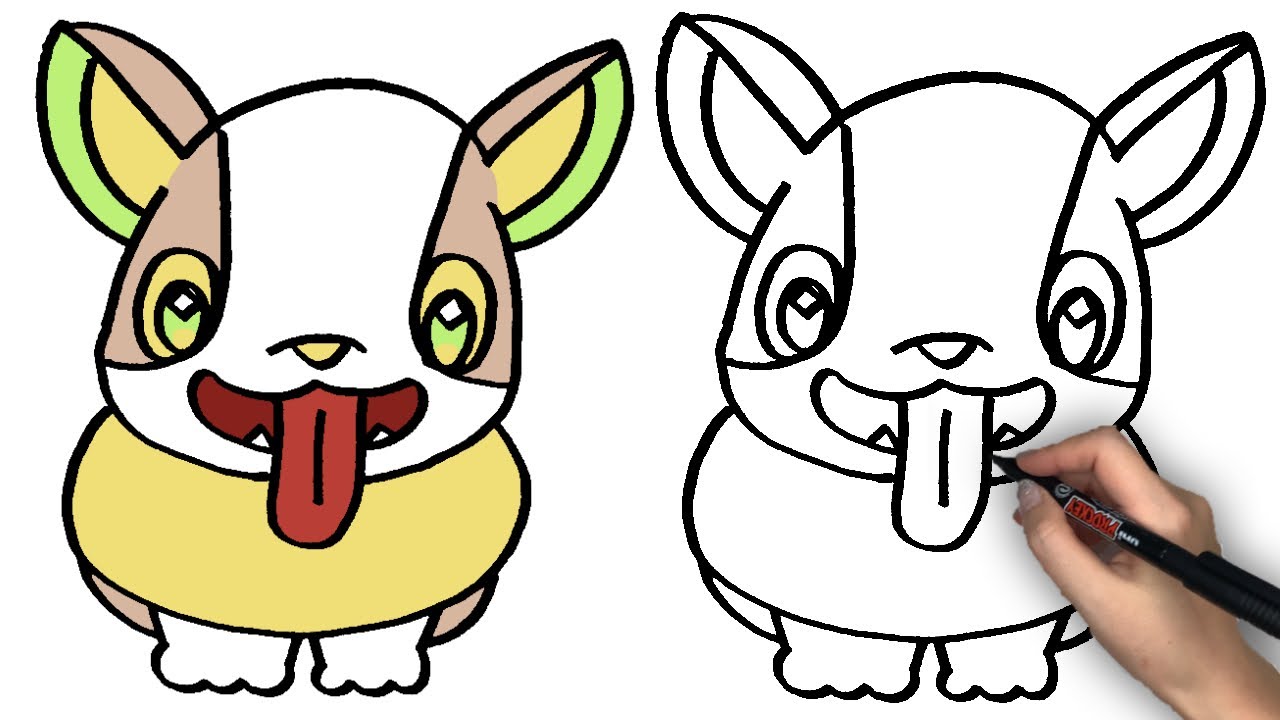 こいぬポケモンワンパチのかきかた Youtube