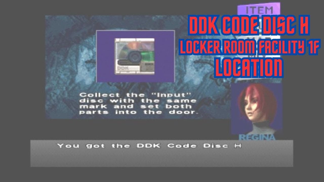 Dino Crisis : DDK Code Disc H (Locker Room Facility 1F) Location