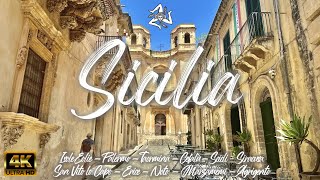 SICILY (Taormina, Noto, Cefalù, Syracuse, Palermo, Aeolian Islands...) – Italy 🇮🇹 [4K video]